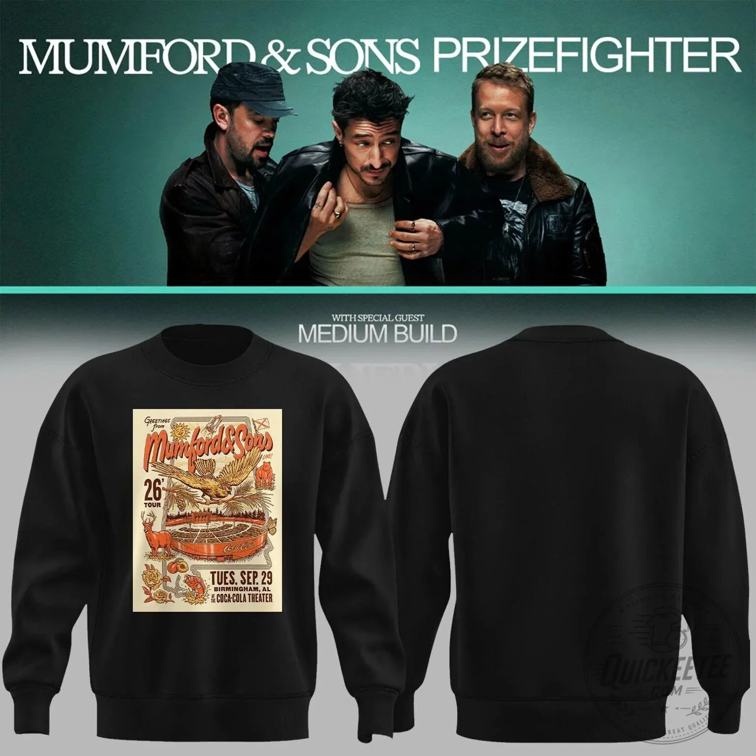 Mumford And Sons Birmingham Alabama Concert Tour Sweatshirt 2 Mumford And Sons Birmingham Alabama Concert Tour Sweatshirt