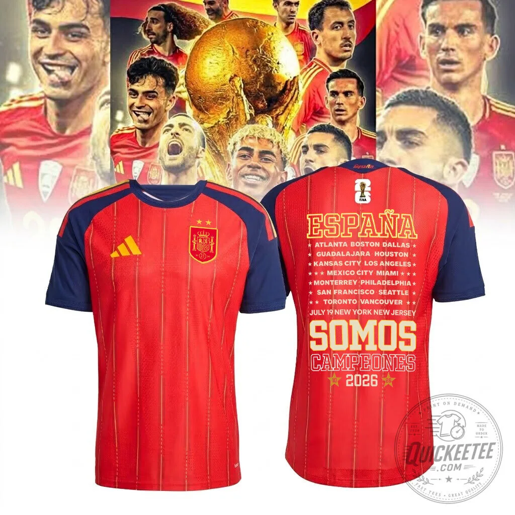 2026 FIFA World Cup Champions Jersey of Spain National Football Team - Limited Edition