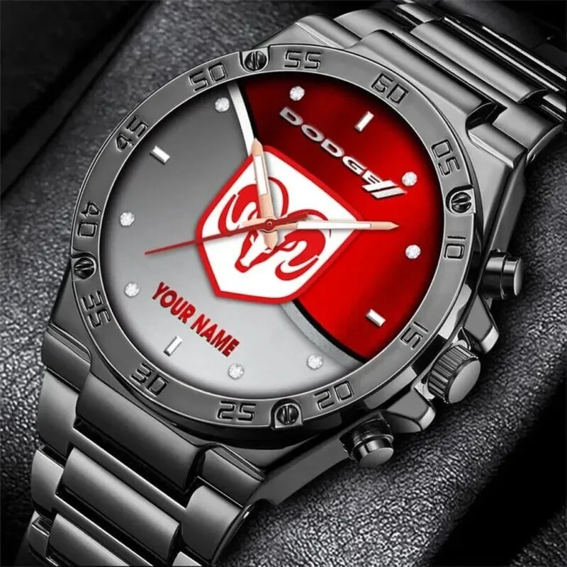 Dodge Ram Logo Personalized Custom Name Steel Fashion Watch 6 Dodge Ram Logo Personalized Custom Name Steel Fashion Watch