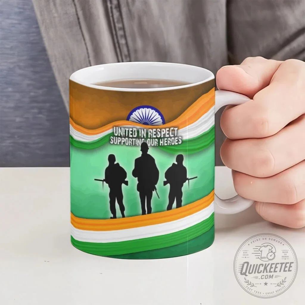India Armed Forces Flag Day Patriotic Indian Military Ceramic Coffee Mug 14 India Armed Forces Flag Day Patriotic Indian Military Ceramic Coffee Mug