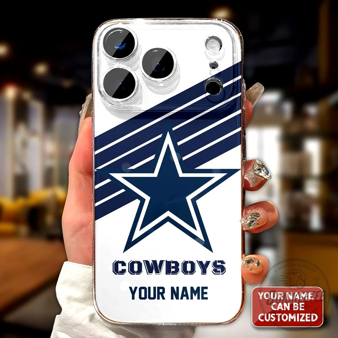 Personalized Dallas Cowboys Star Logo Clear Phone Case 2 Personalized Dallas Cowboys Star Logo Clear Phone Case