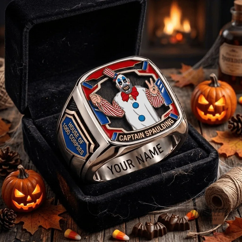 Captain Spaulding House of 1000 Corpses Halloween Horror Movie Ring 1 Captain Spaulding House of 1000 Corpses Halloween Horror Movie Ring