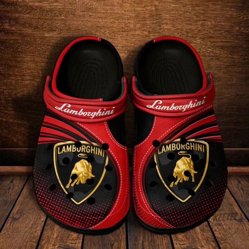 Lamborghini Red White Logo Classic Casual Slip-On Shoes 16 Lamborghini Red White Logo Classic Casual Slip-On Shoes