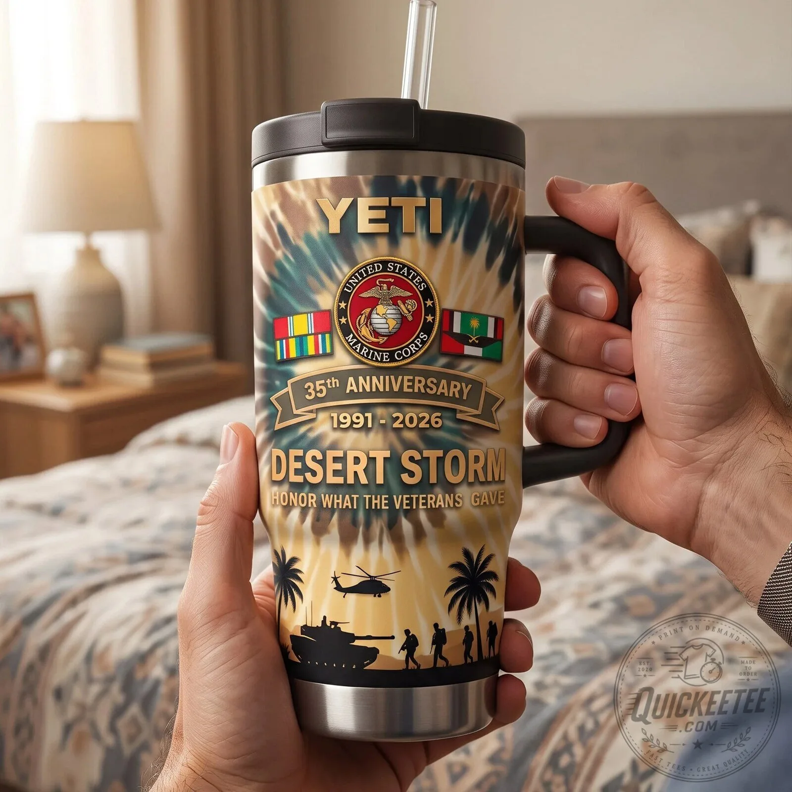 United States Marine Corps Desert Storm 35th Anniversary Commemorative Tumbler 8 United States Marine Corps Desert Storm 35th Anniversary Commemorative Tumbler