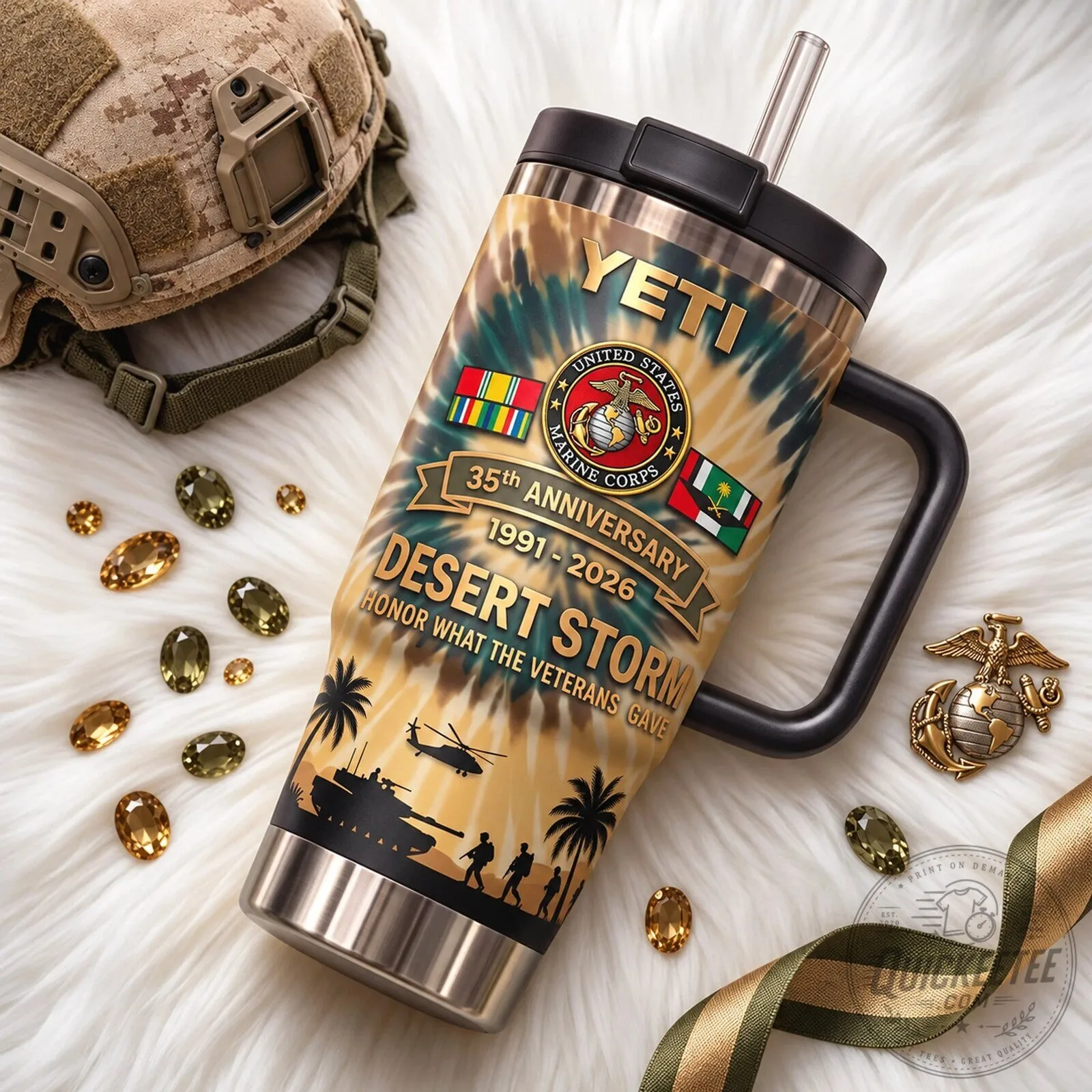 United States Marine Corps Desert Storm 35th Anniversary Commemorative Tumbler 9 United States Marine Corps Desert Storm 35th Anniversary Commemorative Tumbler