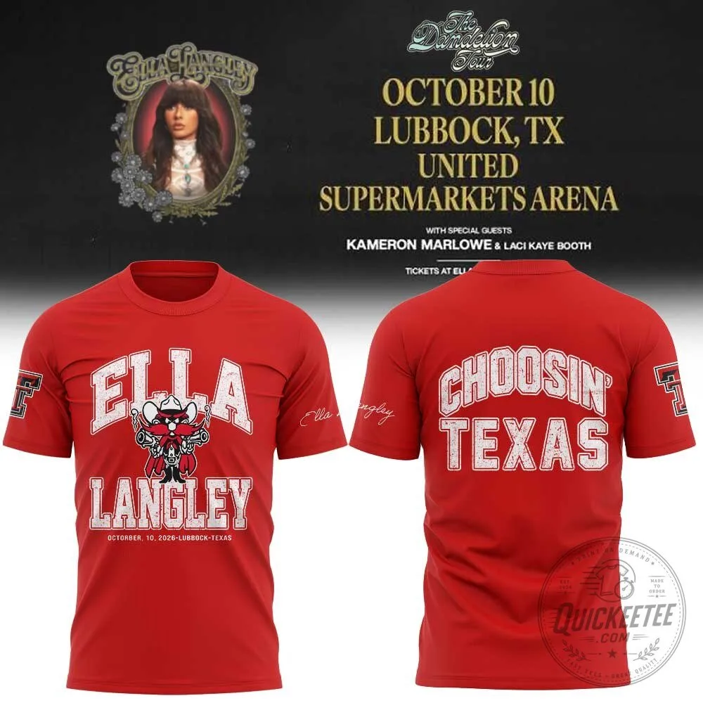 Ella Langley Choosin’ Texas The Dandelion Tour 2026 T-Shirt