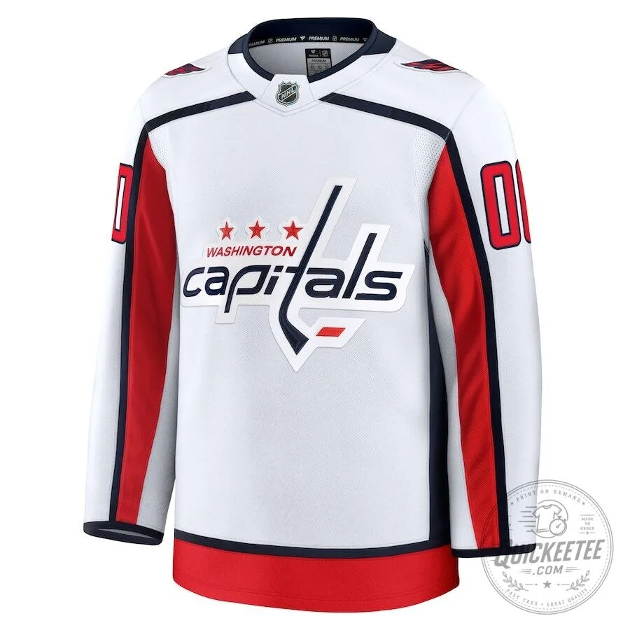 Washington Capitals Away Premium White Hockey Jersey