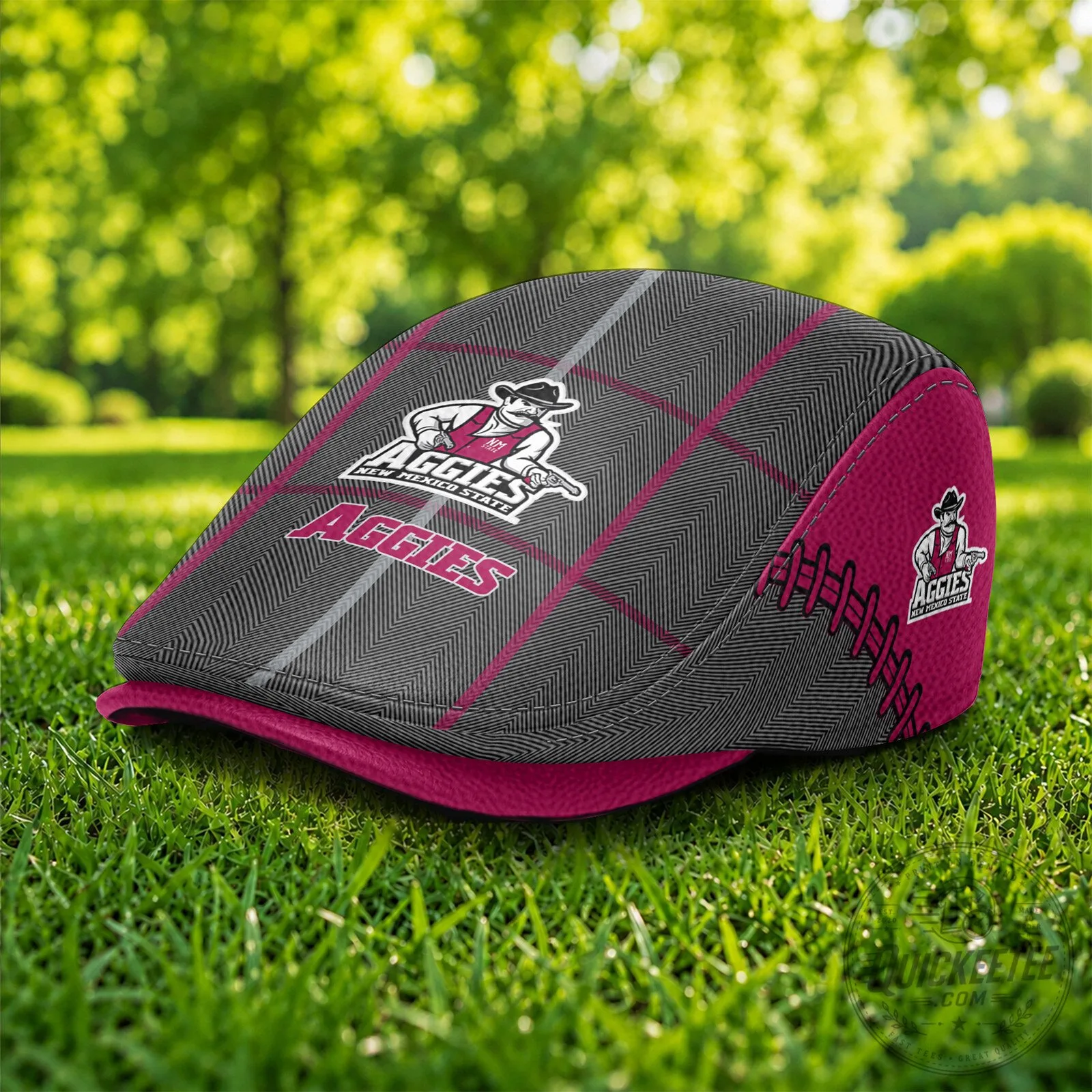 Men's and Women's NCAA Golf Flat Cap Hat - New Mexico State Aggies 1 Men's and Women's NCAA Golf Flat Cap Hat - New Mexico State Aggies