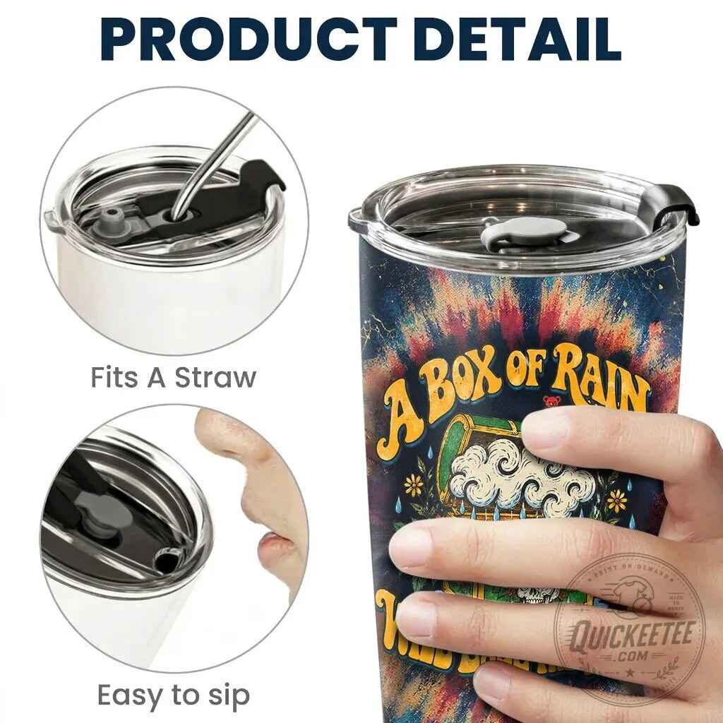 Grateful Dead Box of Rain Lyrics Tie-Dye Stainless Steel Insulated Tumbler 11 Grateful Dead Box of Rain Lyrics Tie-Dye Stainless Steel Insulated Tumbler