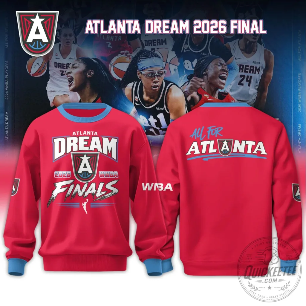 Atlanta Dream 2026 WNBA Finals Championship Red Sweatshirt Atlanta Dream 2026 WNBA Finals Championship Red Sweatshirt