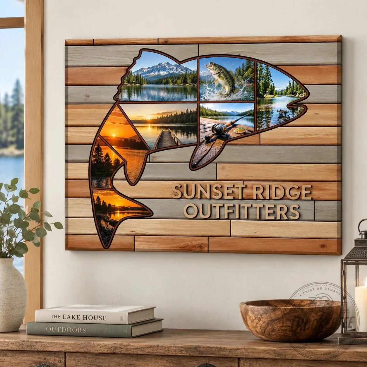 Personalized Bass Fishing Photo Collage Wall Art for Fisherman Gift 14 Personalized Bass Fishing Photo Collage Wall Art for Fisherman Gift