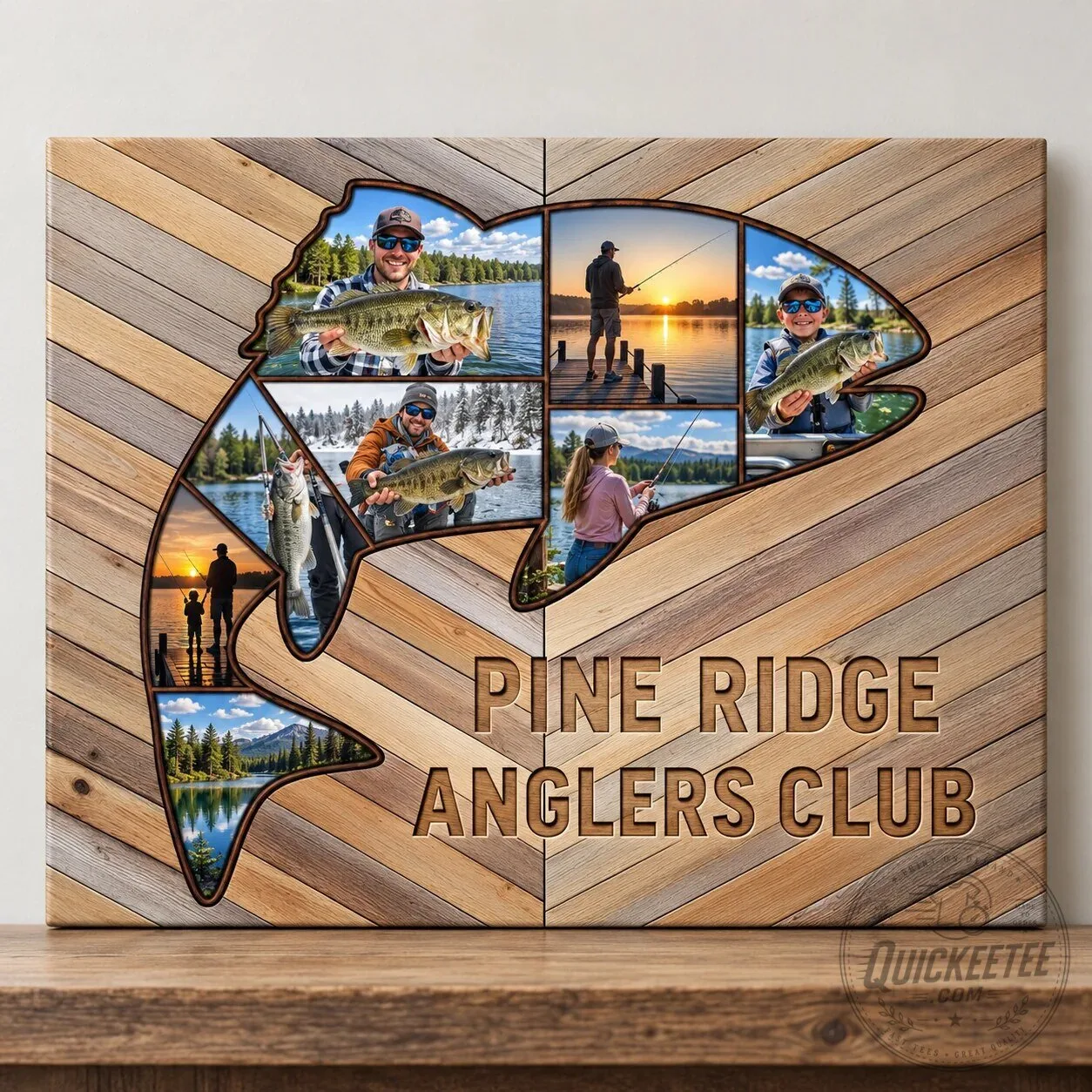 Personalized Bass Fishing Photo Collage Wall Art for Fisherman Gift 18 Personalized Bass Fishing Photo Collage Wall Art for Fisherman Gift