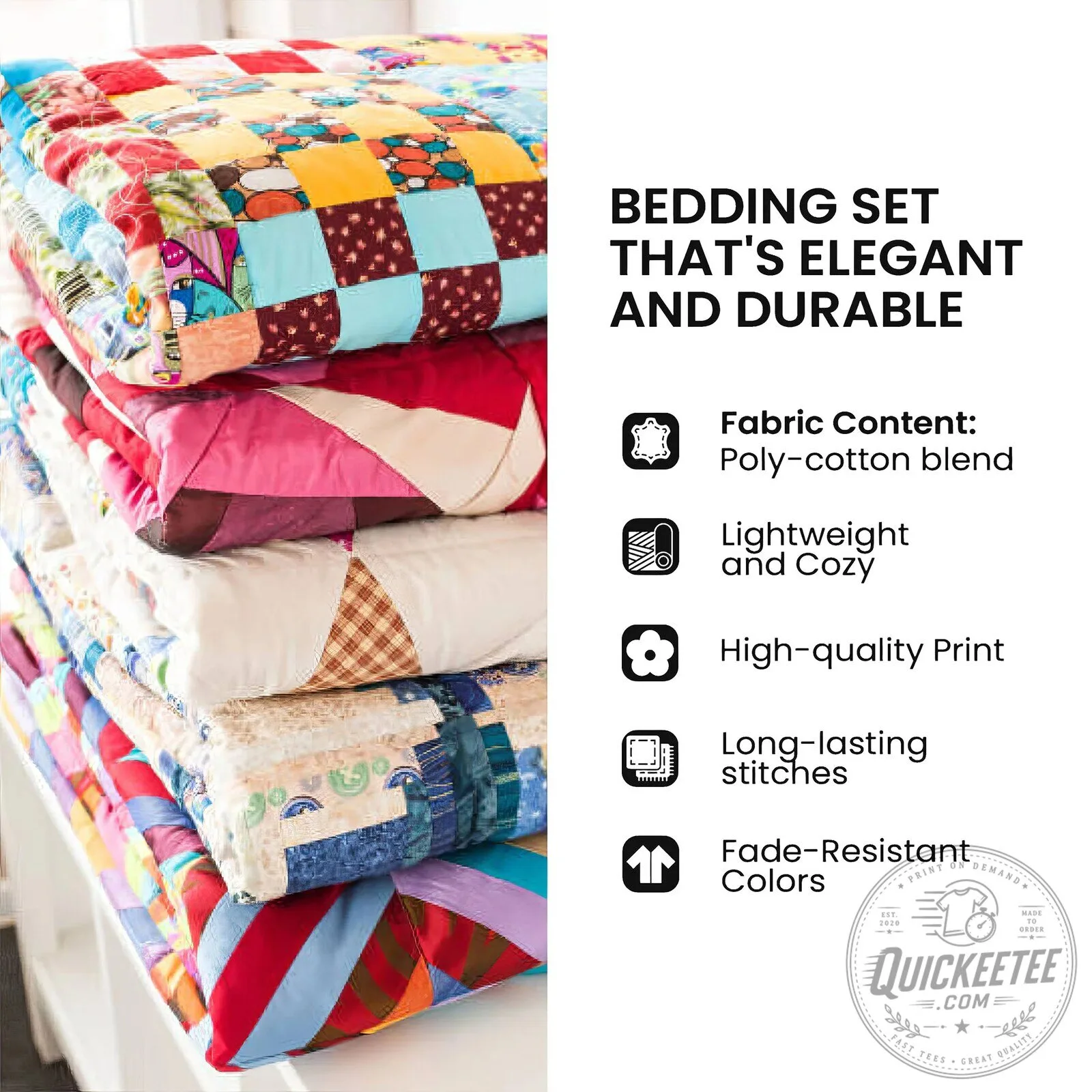 Fantasy Art Quilted Bedding Set featuring Mystic Dragon Design with Pillow Shams 7 Fantasy Art Quilted Bedding Set featuring Mystic Dragon Design with Pillow Shams