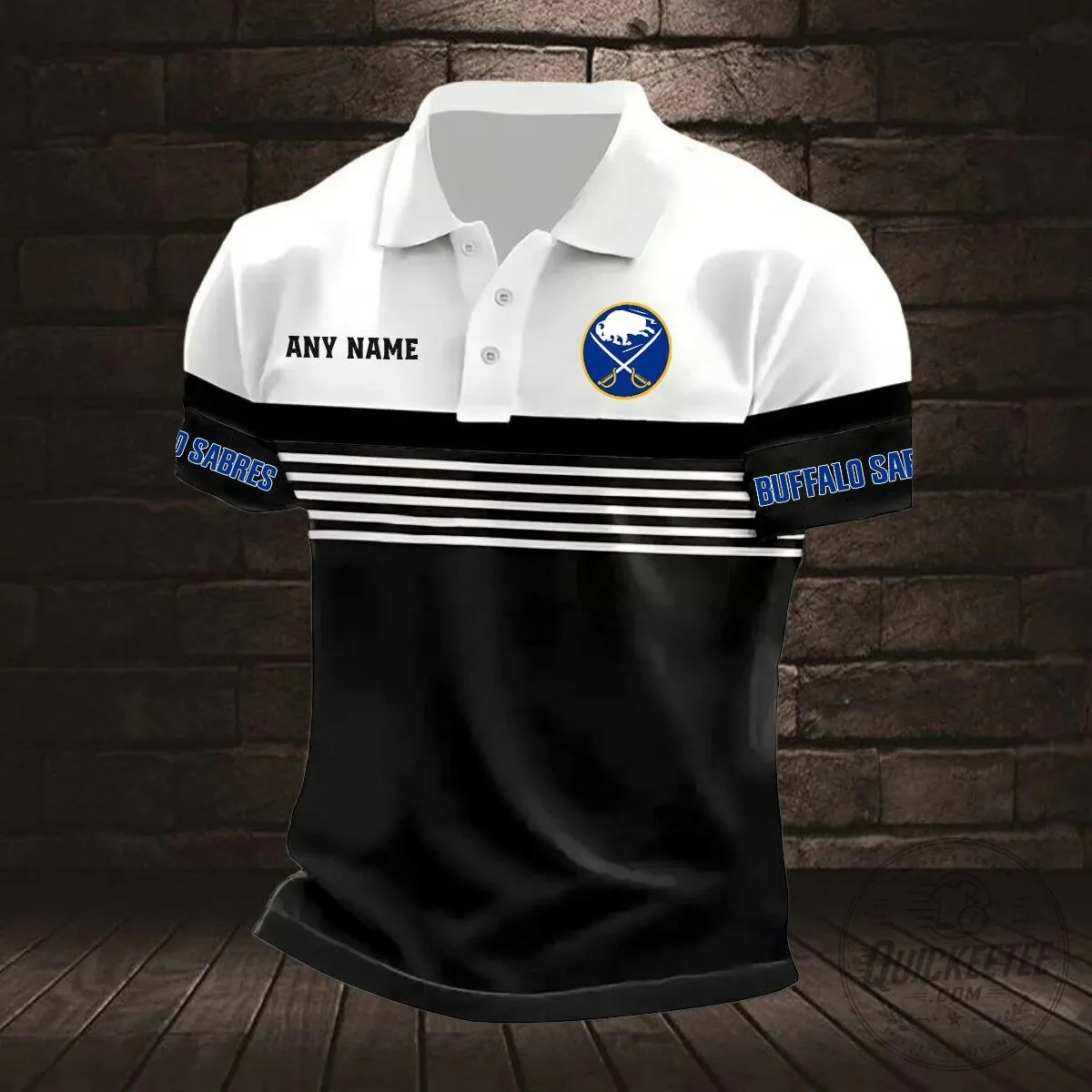 Buffalo Sabres Personalized Name Striped Multi Color Polo Shirt 2 Buffalo Sabres Personalized Name Striped Multi Color Polo Shirt