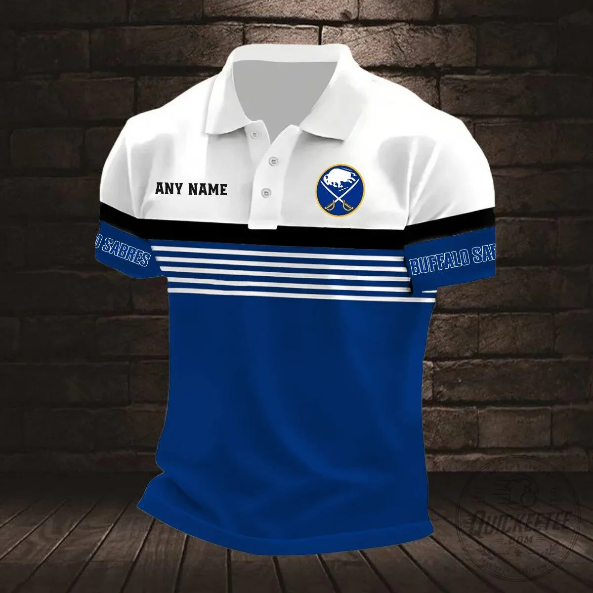 Buffalo Sabres Personalized Name Striped Multi Color Polo Shirt 13 Buffalo Sabres Personalized Name Striped Multi Color Polo Shirt