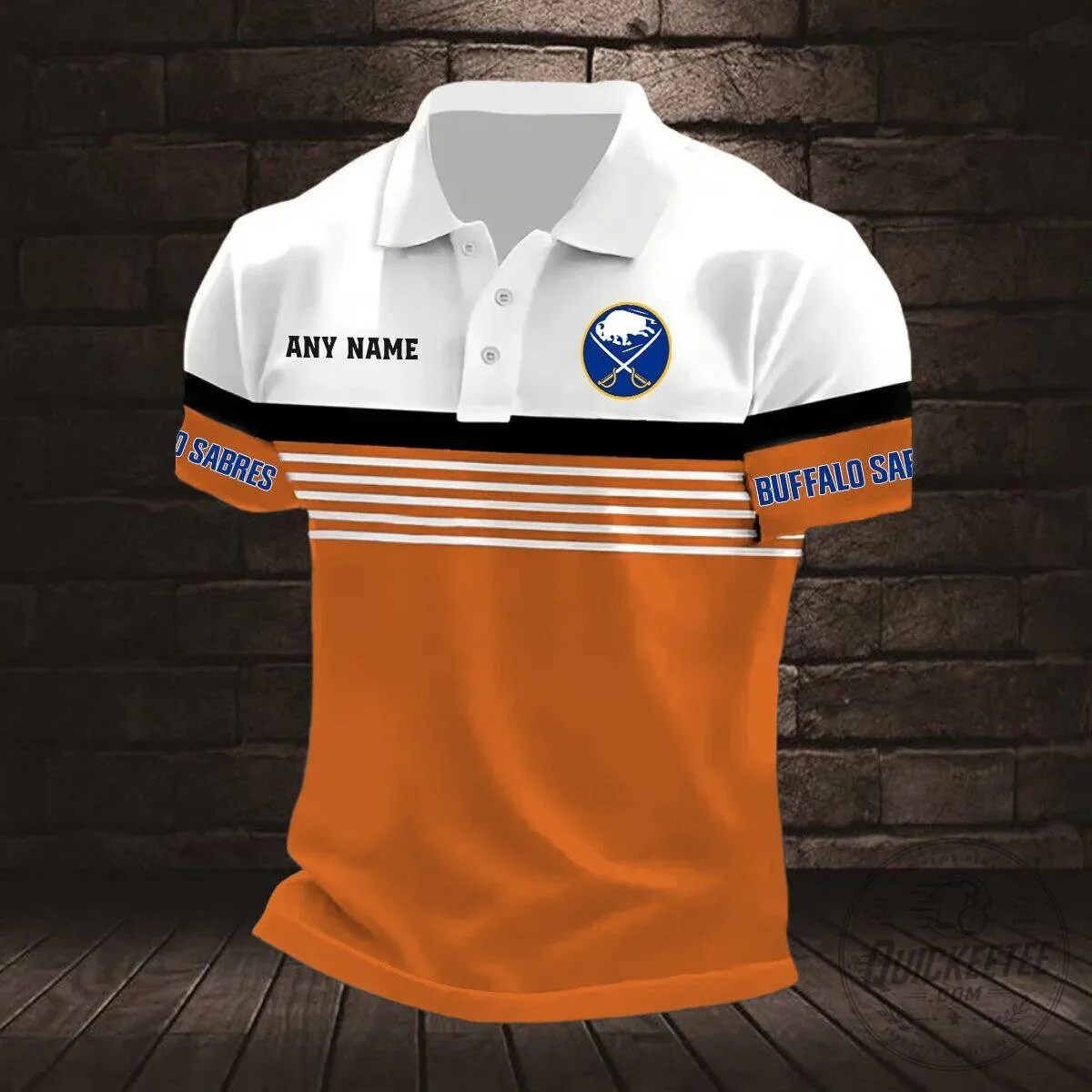 Buffalo Sabres Personalized Name Striped Multi Color Polo Shirt 17 Buffalo Sabres Personalized Name Striped Multi Color Polo Shirt