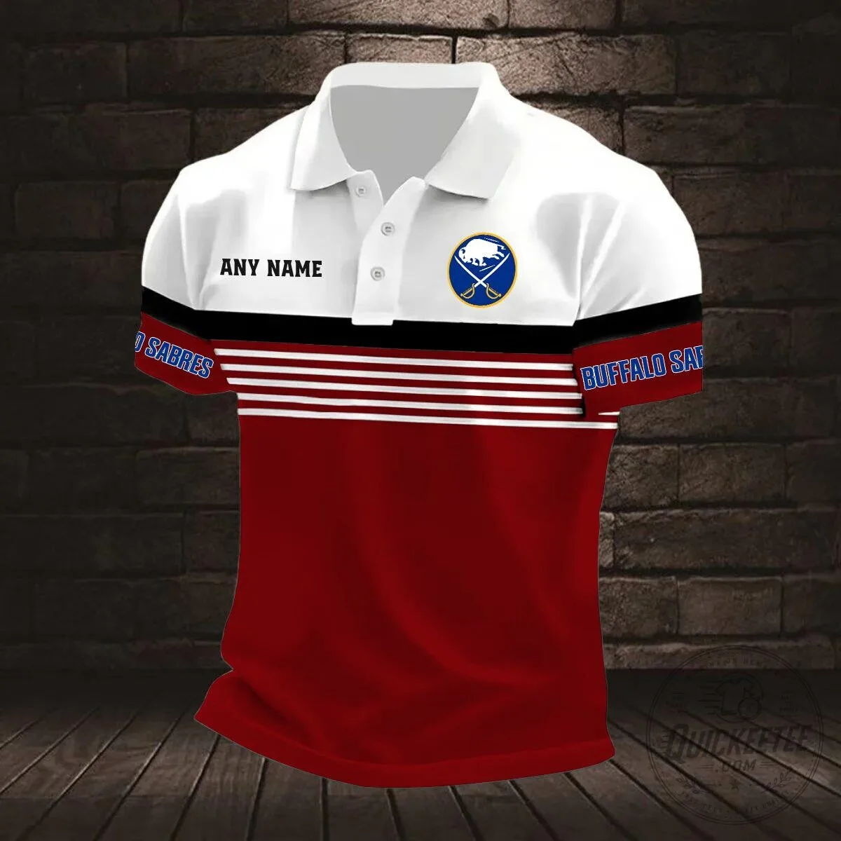 Buffalo Sabres Personalized Name Striped Multi Color Polo Shirt 18 Buffalo Sabres Personalized Name Striped Multi Color Polo Shirt