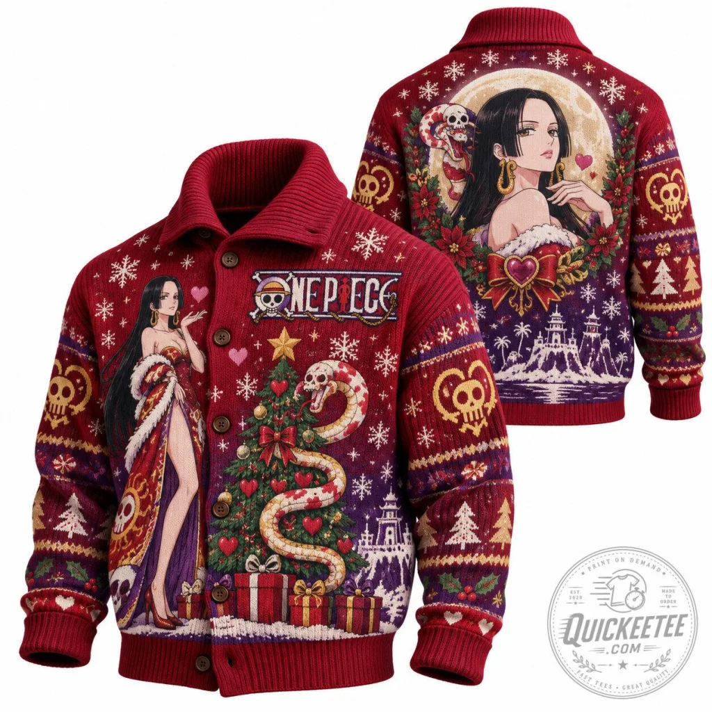 One Piece Boa Hancock Christmas Holiday Ugly Sweater One Piece Boa Hancock Christmas Holiday Ugly Sweater
