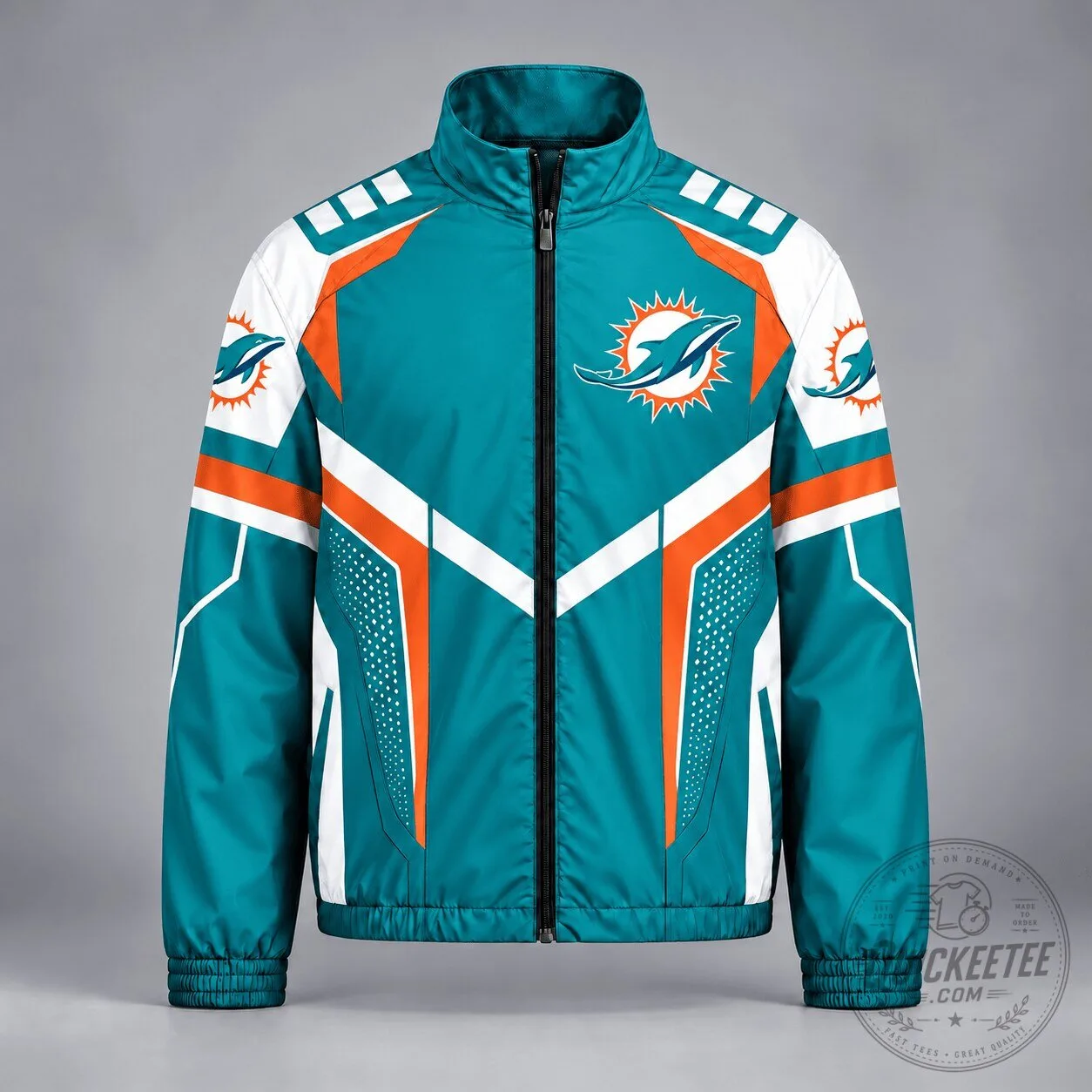 Miami Dolphins NFL Apex Velocity Full-Zip Windbreaker Jacket