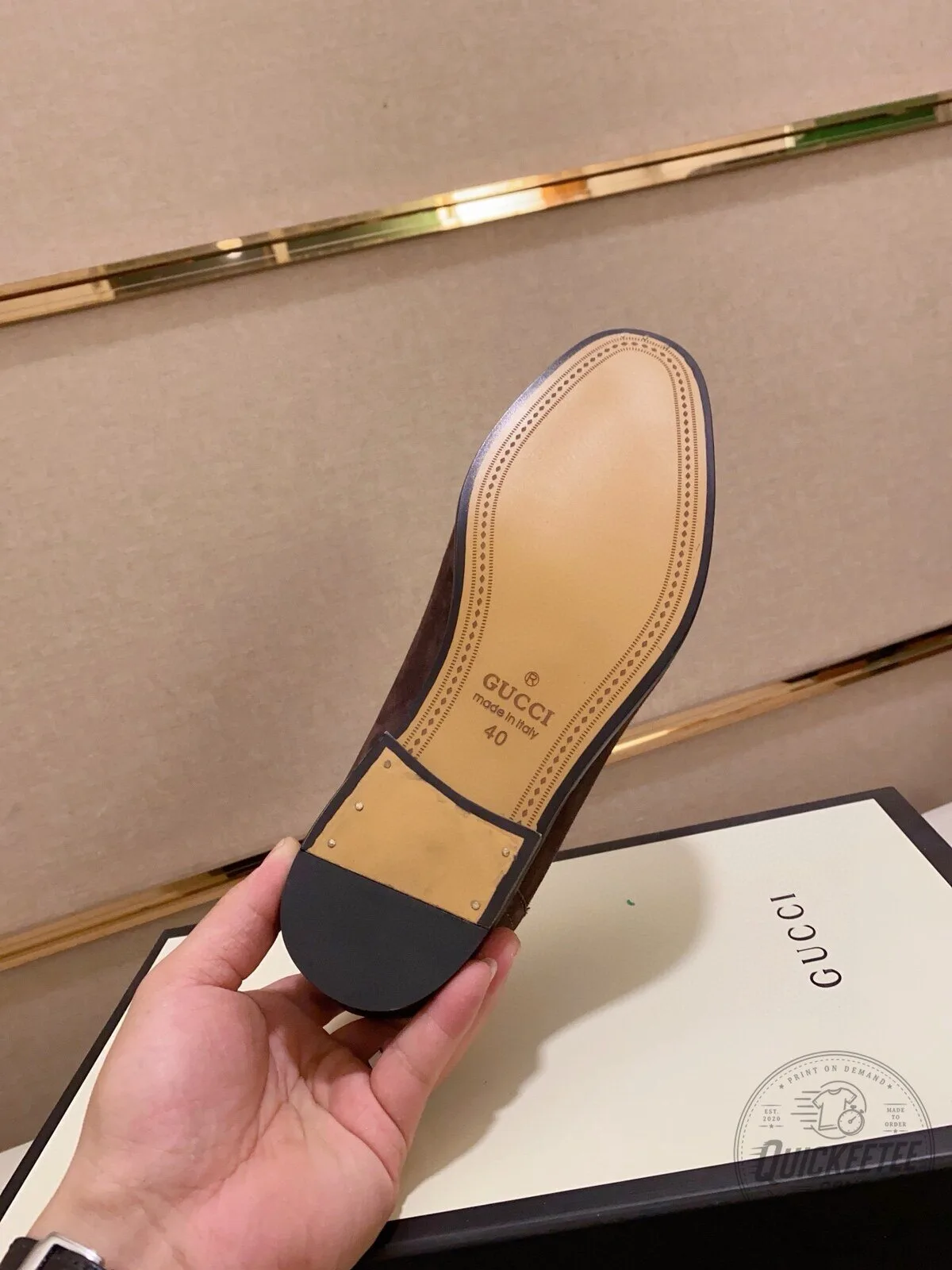 Men's Loafer Shoes in Brown Suede with Horsebit Detail by Gucci 14 Men