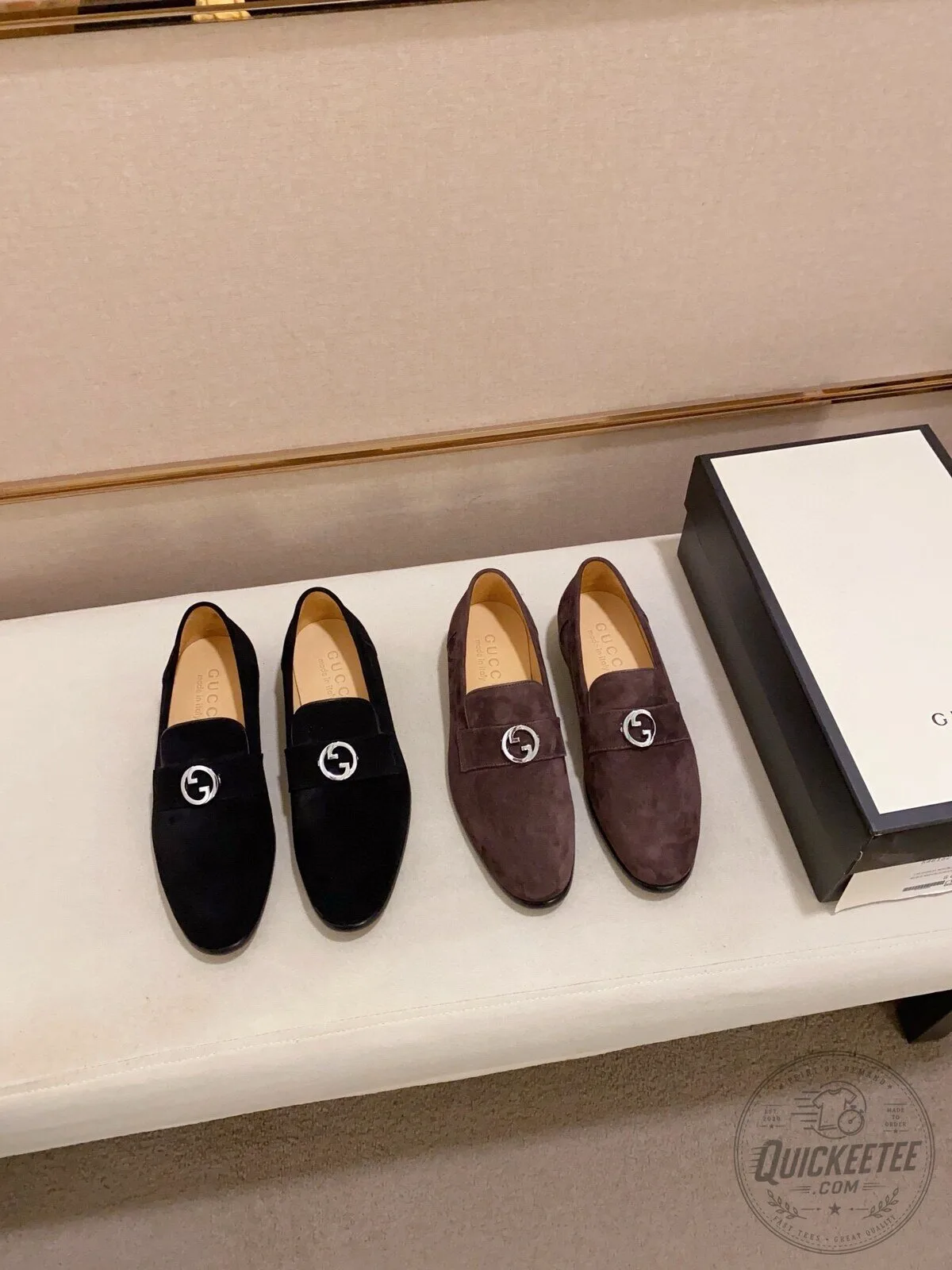 Men's Loafer Shoes in Brown Suede with Horsebit Detail by Gucci 15 Men