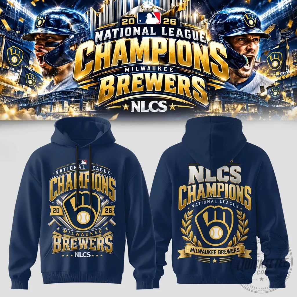 Milwaukee Brewers National League Champions 2026 Baseball Hoodie Milwaukee Brewers National League Champions 2026 Baseball Hoodie