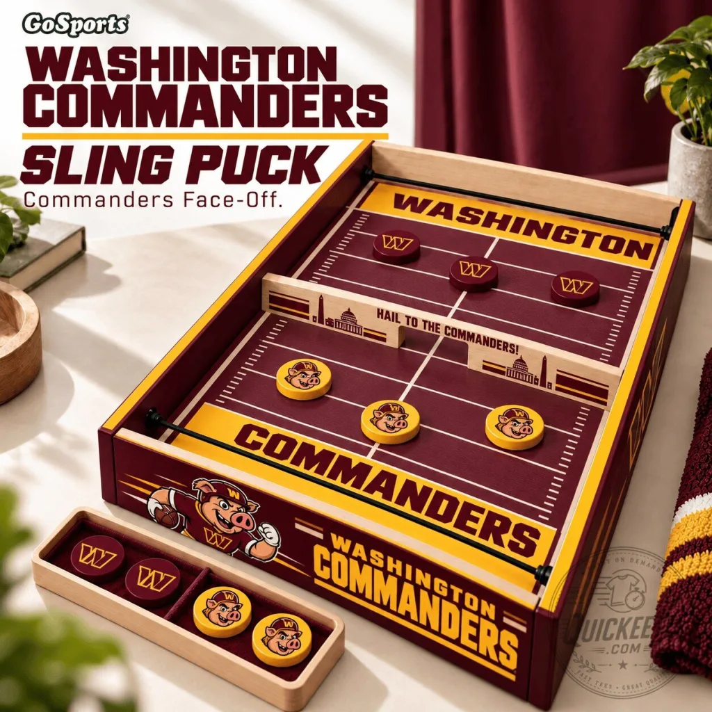 Washington Commanders Sling Puck Game Set - Commanders Face-Off Tabletop Game 15 Washington Commanders Sling Puck Game Set - Commanders Face-Off Tabletop Game