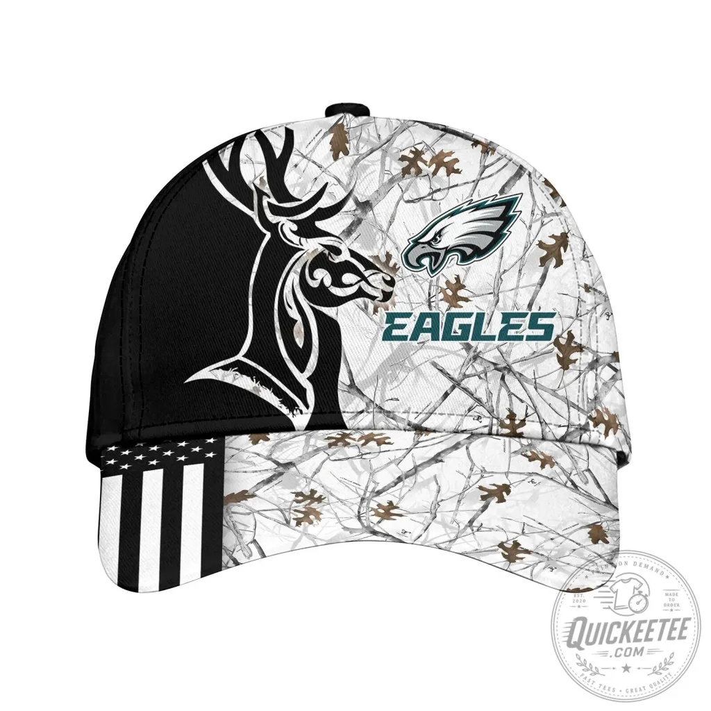 Philadelphia Eagles Deer Hunting Camouflage American Flag Cap Hat Philadelphia Eagles Deer Hunting Camouflage American Flag Cap Hat