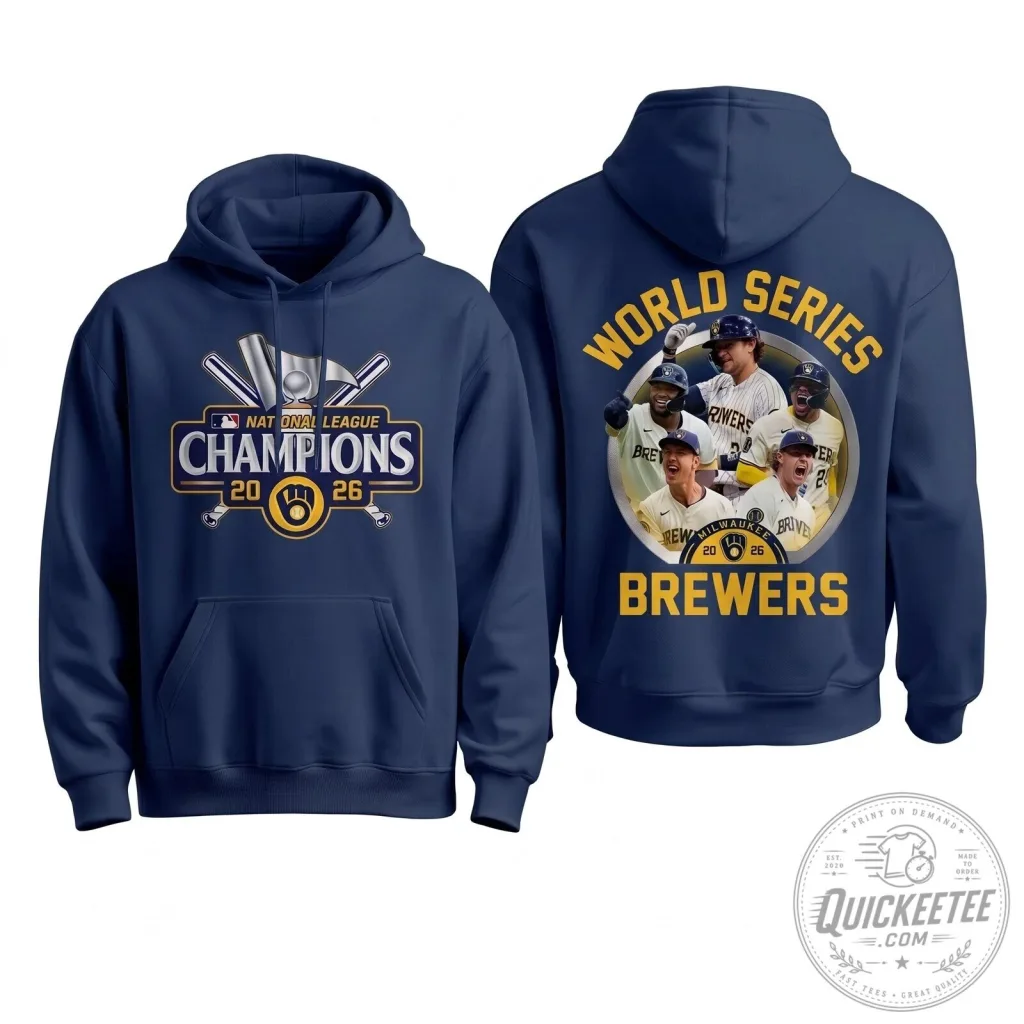 Milwaukee Brewers 2026 National League Champions World Series Hoodie 1 Milwaukee Brewers 2026 National League Champions World Series Hoodie