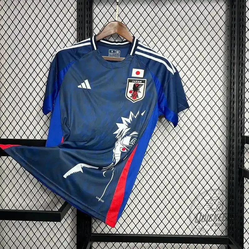 Naruto Uzumaki Anime Soccer Jersey for Japan National Football Team 17 Naruto Uzumaki Anime Soccer Jersey for Japan National Football Team