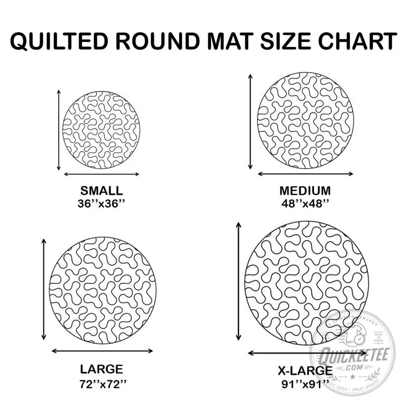 Santa Claus Christmas Gift Delivery Round Quilted Floor Mat 10 Santa Claus Christmas Gift Delivery Round Quilted Floor Mat