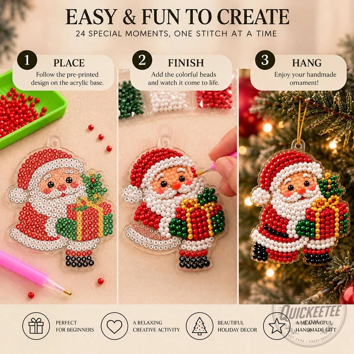 DIY Diamond Painting Advent Calendar Kit with 24 Make-Your-Own Christmas Ornaments 2D 13 DIY Diamond Painting Advent Calendar Kit with 24 Make-Your-Own Christmas Ornaments 2D