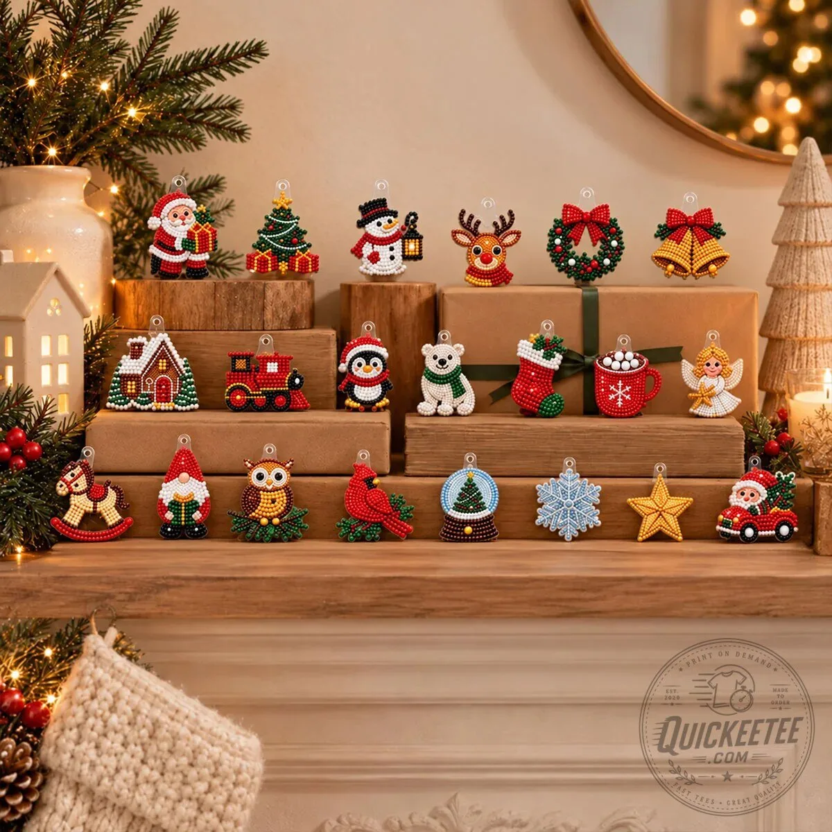 DIY Diamond Painting Advent Calendar Kit with 24 Make-Your-Own Christmas Ornaments 2D 15 DIY Diamond Painting Advent Calendar Kit with 24 Make-Your-Own Christmas Ornaments 2D
