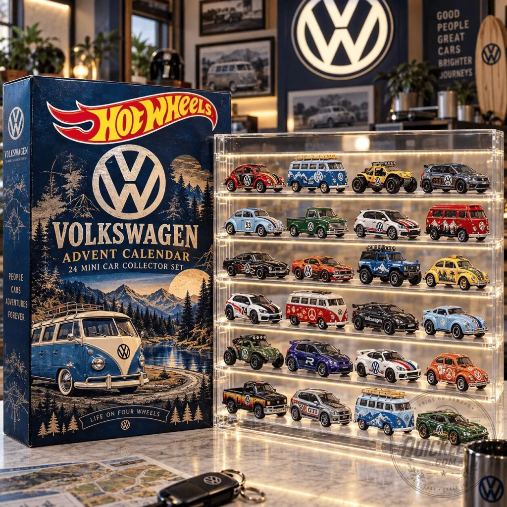 Hot Wheels Volkswagen Advent Calendar 24 Mini Car Collector Set 2D Hot Wheels Volkswagen Advent Calendar 24 Mini Car Collector Set 2D