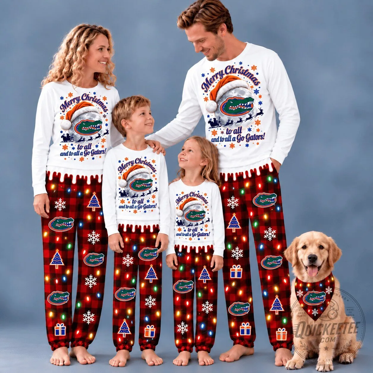 Florida Gators Football Christmas Family Matching Pajamas Set
